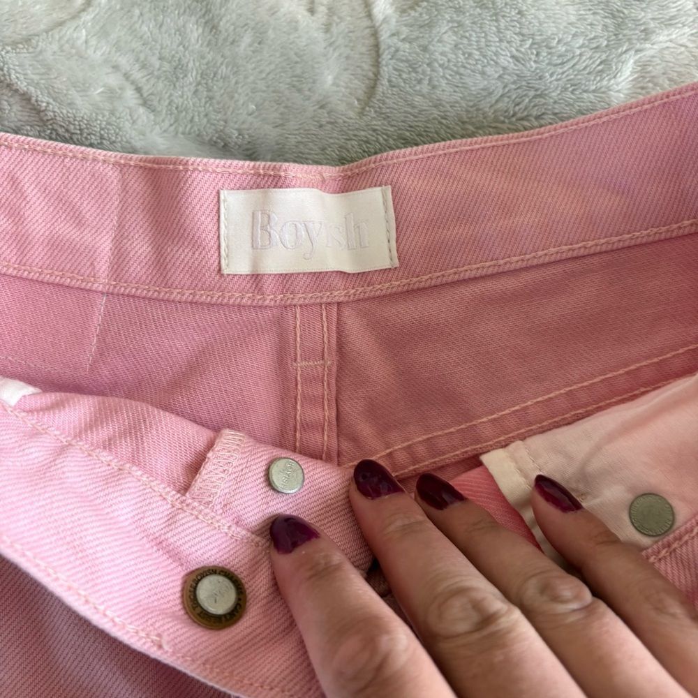 Boyish Monty Shorts High Rise Rigid Denim Cotton Size 25 Tickled Pink - Picture 4 of 7